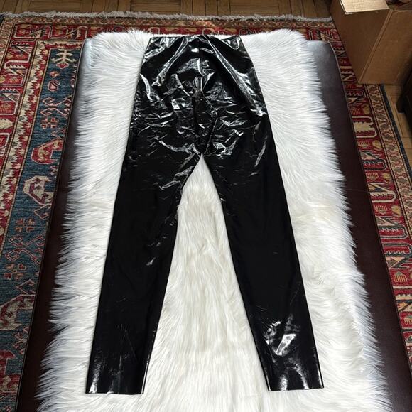 Wilfred Free Aritzia Black Vegan Leather Jemma Leggings - Picture 7 of 8